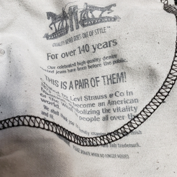 Levis 550 Jeans Mens Size 42 Black Zip Reg Fit Straight Leg - Picture 6 of 8